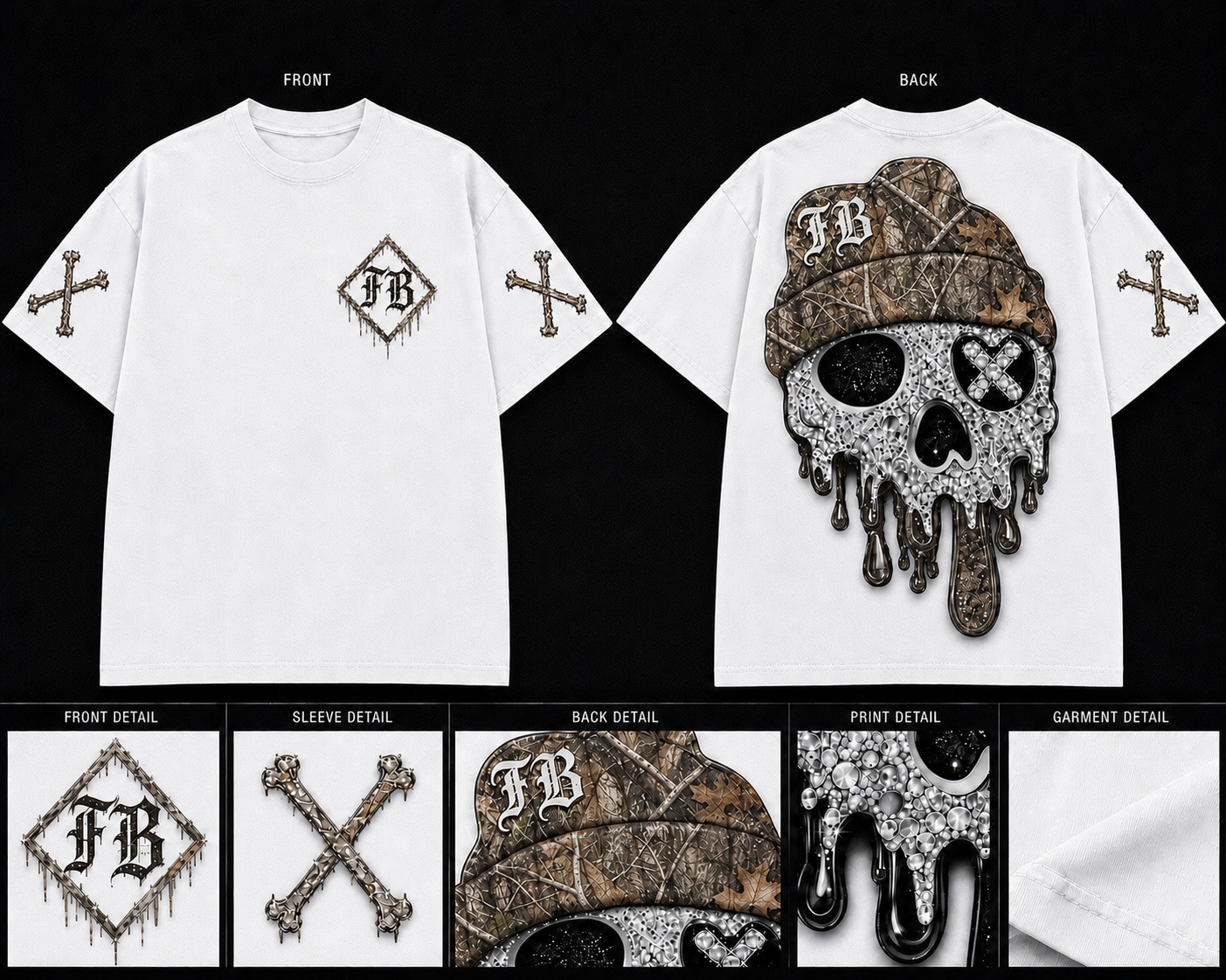 White Realtree 1/2 Limited XL Oversized